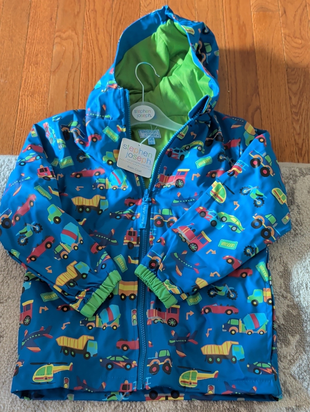 Stephen Joseph Kids Rain Jacket with Hood